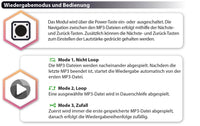 MP3 Soundmodul mit 3 Tasten